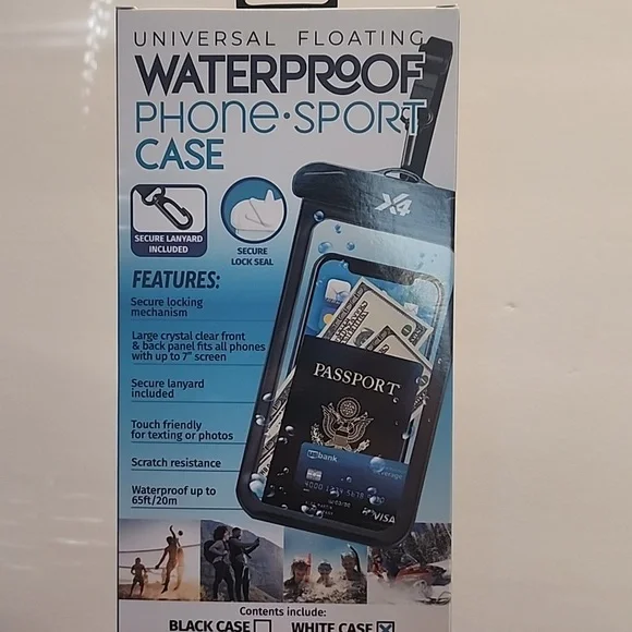Waterproof Phone Sport Case - White and Black - Picture 2 of 4